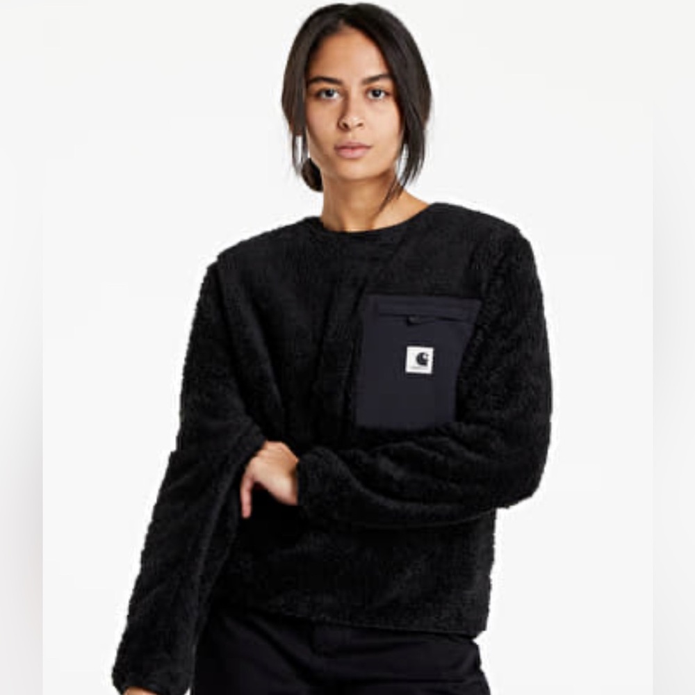 Carhartt WIP Jackson faux shearling crew sweatshirt